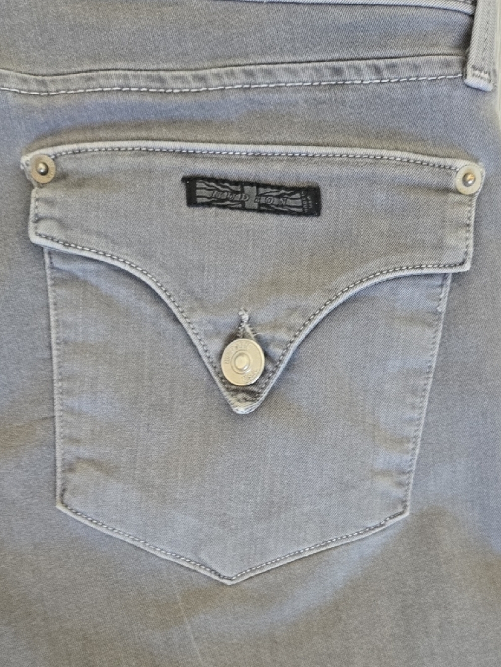 Hudson Jeans Grey Denim Waistband with Branded Label - Picture 6 of 7